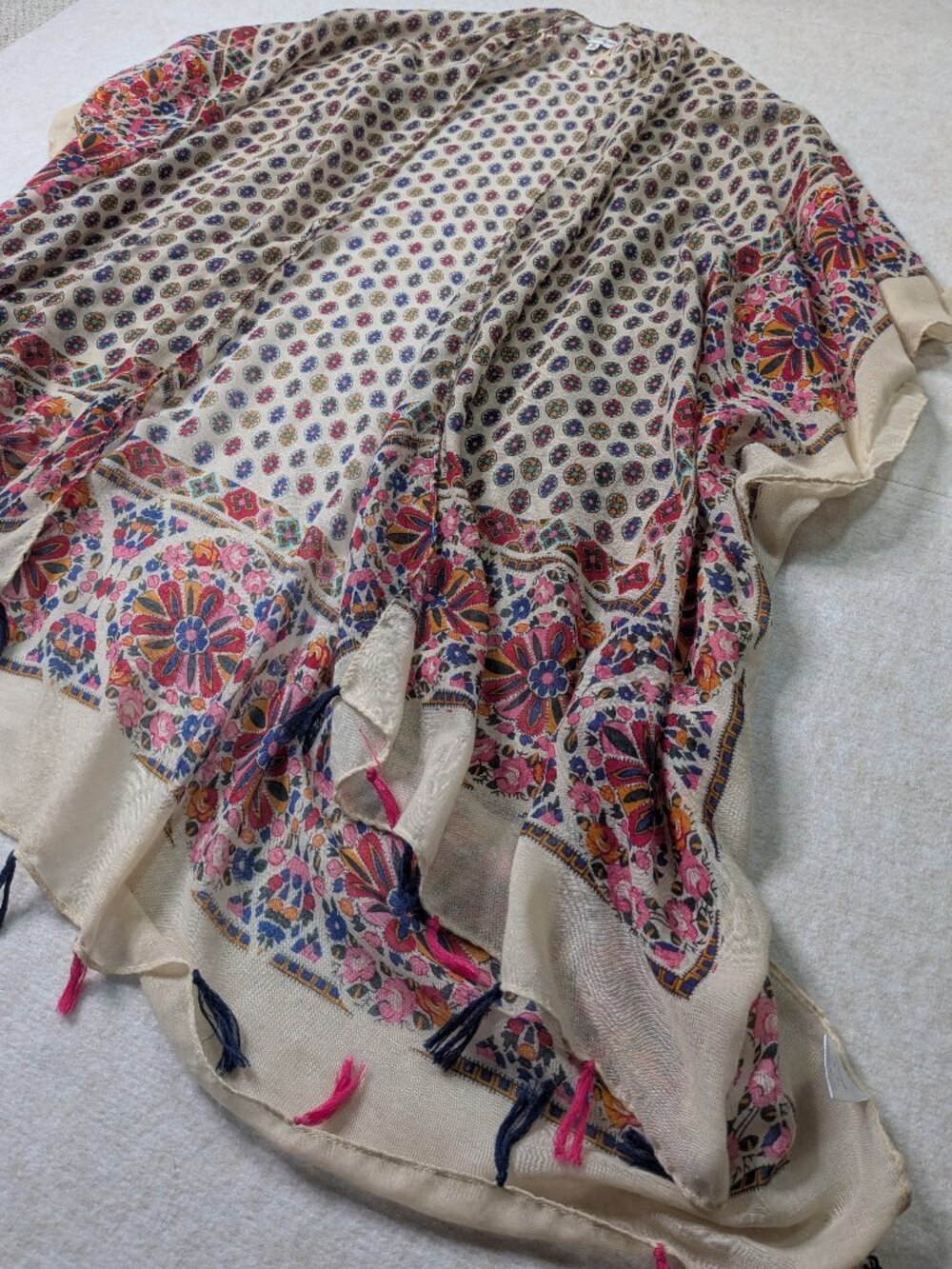 Woven Heart Bohemian Style Kimono Cover Up Size XL